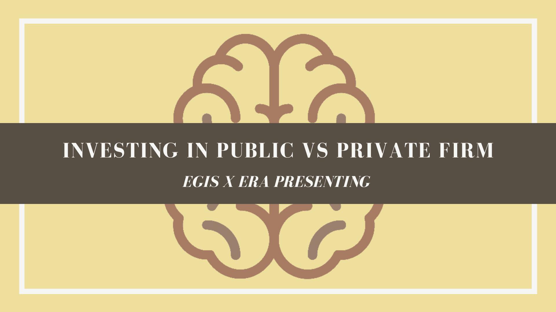 Investing in Public vs Private Firms